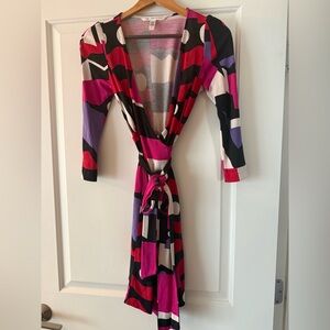 Diane Von Furstenberg wrap dress.